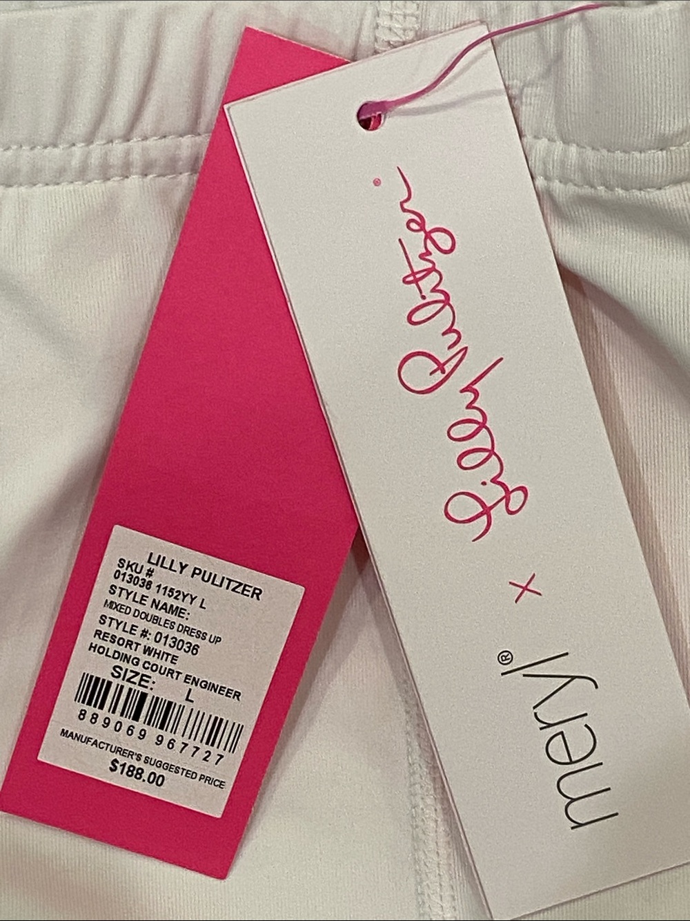Lilly Pulitzer NWT Racerback Dress w/White Skort was $188 size LARGE - Picture 4 of 10